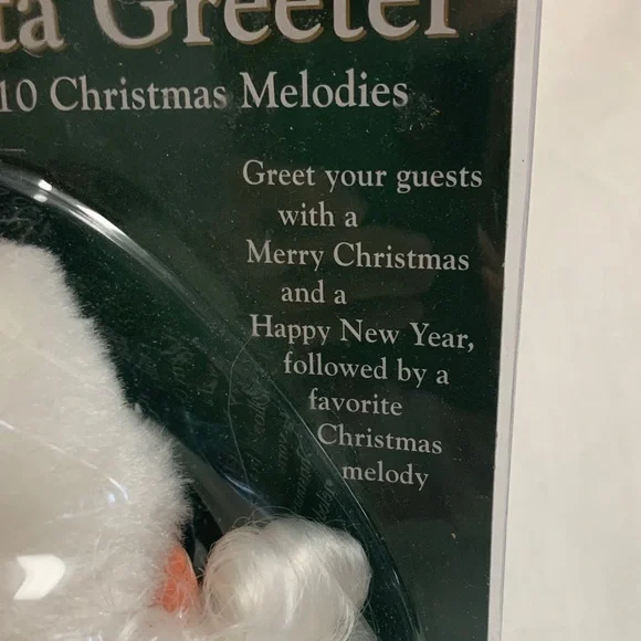 Musical Santa Greeter with White Beard and Red Hat - Picture 7 of 7